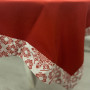 Kitchen tablecloth Code of the Unbreakable Nation SoundSleep white and red 110x140 cm