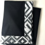 Kitchen tablecloth Code of the Unbreakable Nation SoundSleep white-black 110x140 cm