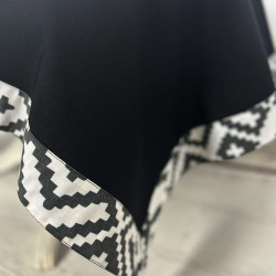 Tablecloth SoundSleep Code of the Unbreakable Nation 110x140 cm white-black (94205138)