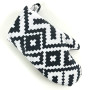 Oven mitt Code of the Unbreakable Nation SoundSleep black and white