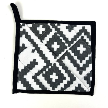 Kitchen oven mitt Code of the Unbreakable Nation SoundSleep black and white