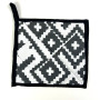 Kitchen oven mitt Code of the Unbreakable Nation SoundSleep black and white