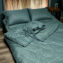 Комплект постельного белья Fiber Green Stripe Emily микрофибра зеленый двуспальный