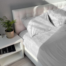 Комплект постельного белья Fiber White Stripe Emily микрофибра белый полуторный