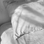 Комплект постільної білизни Fiber White Stripe Emily мікрофібра білий двоспальний
