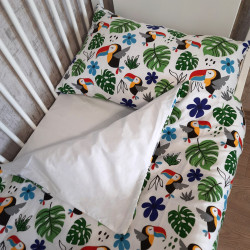 Bed linen set SoundSleep Jungle muslin children 112x147 cm (94335378)