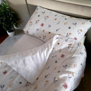 Комплект постельного белья SoundSleep Flowers муслин подростковый 145х210 см (94099751)