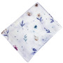 Muslin diaper SoundSleep Flowers white 80x100 cm