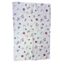 Muslin diaper SoundSleep Flowers white 80x100 cm