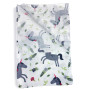 Muslin diaper SoundSleep Unicorn white 80x100 cm