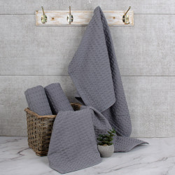 Kitchen towel SoundSleep Mildi 230g waffle 40x60 cm gray (2800004633673)