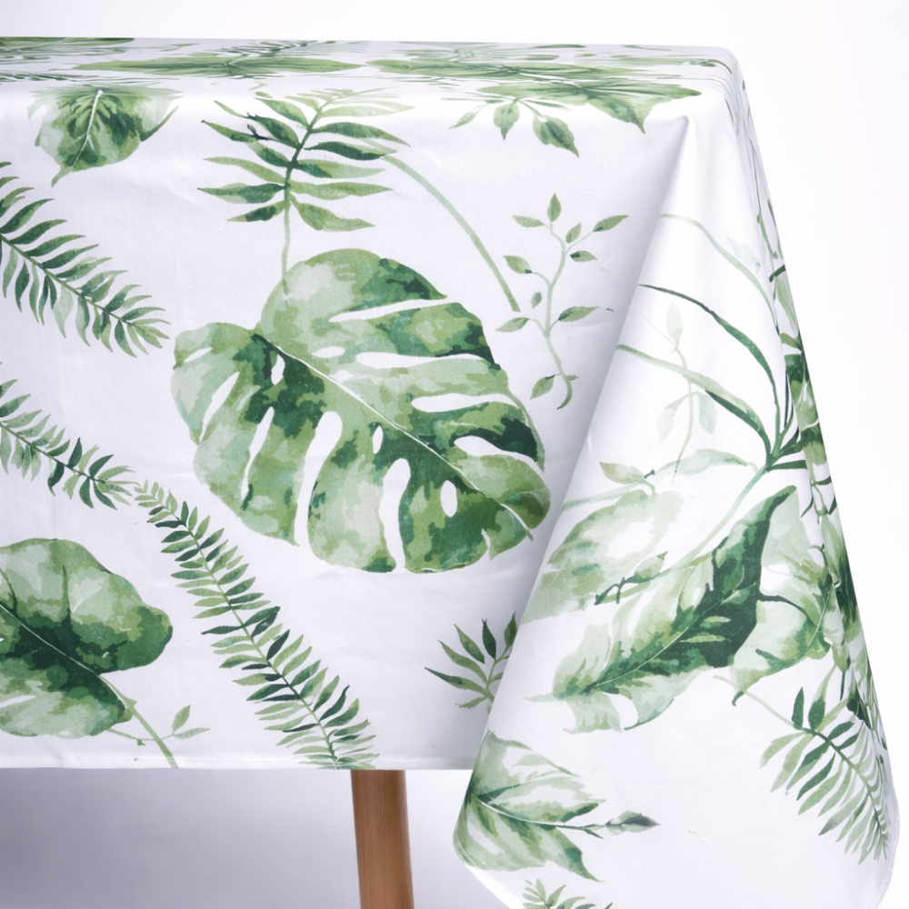 Tablecloth SoundSleep Green Oasis Water-Repellent 130x180 cm White (2800005024371)
