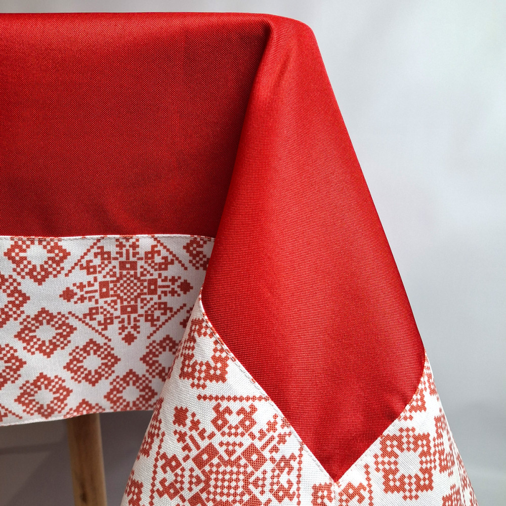 Tablecloth SoundSleep Code of the Unbreakable Nation 110x140 cm white and red (94205169)