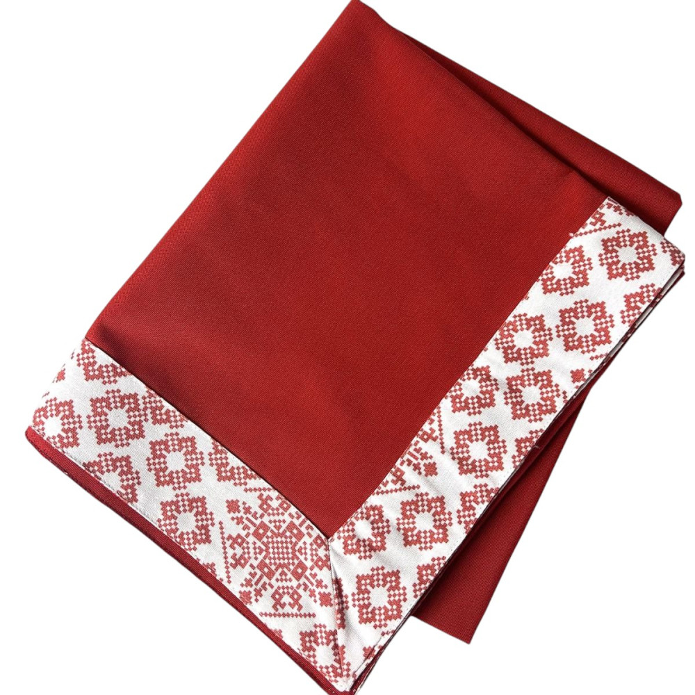 Tablecloth SoundSleep Code of the Unbreakable Nation 110x140 cm white and red (94205169)