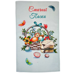 Kitchen towel SoundSleep Easter basket 34x60 cm waffle (94399479)