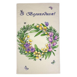 Kitchen towel SoundSleep Easter time 34x60 cm waffle (94399660)