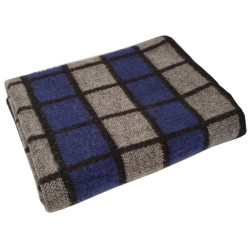 Blanket SoundSleep wool winter 500gm2 140x205 cm gray checkered (94330359)