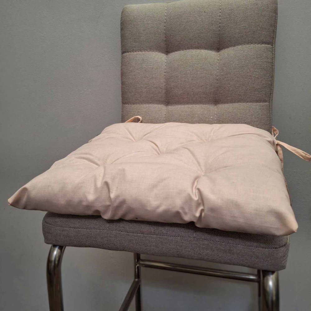 Подушка для стільця SoundSleep Porto бязь 40х40 см пудра (2800004778589)