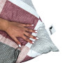 Set of anti-allergenic pillows Dacha TM Emily colored rhombuses 50x70 cm