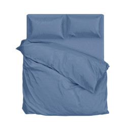 Bed sheet SoundSleep Nesta calico 200x220 cm blue plain (2800004643856)