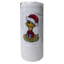 SoundSleep Symbol of the Year 2025 New Year's towel with embroidery in a tube 10x22 cm terry 40x70 cm white (2800004668262)