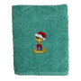 Towel SoundSleep Symbol of the Year 2025 new year with embroidery in a tube terry 40x70 cm aqua (2800004667869)