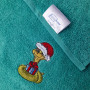 Towel SoundSleep Symbol of the Year 2025 new year with embroidery in a tube terry 40x70 cm aqua (2800004667869)