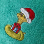 Towel SoundSleep Symbol of the Year 2025 new year with embroidery in a tube terry 40x70 cm aqua (2800004667869)