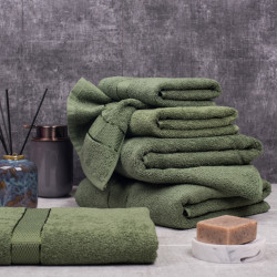 SoundSleep Rossa towel set 2 pcs terry 50x90 cm and 70x140 cm 400g green (2800004680042)