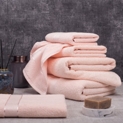 SoundSleep Rossa towel set 2 pcs terry 50x90 cm and 70x140 cm 400g pink (2800004680066)