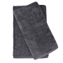 SoundSleep Inspire towel set 2 pcs with loop terry 50x90 cm and 70x140 cm 500g dark gray (2800004680141)