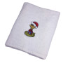 SoundSleep Symbol of the Year 2025 New Year's towel with embroidery in a tube 10x22 cm terry 40x70 cm white (2800004668262)