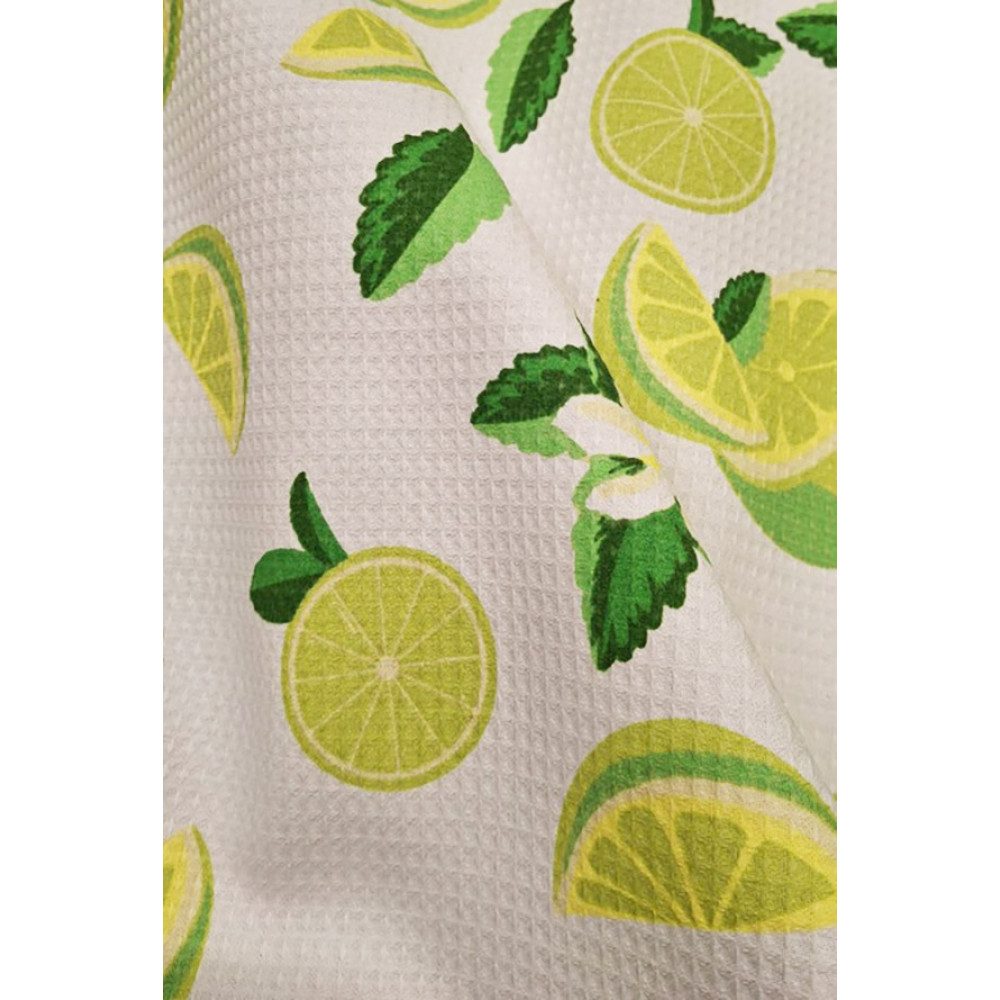 Kitchen towel SoundSleep Lime Fresh waffle 50x70 cm 240 g white (2800004961608)