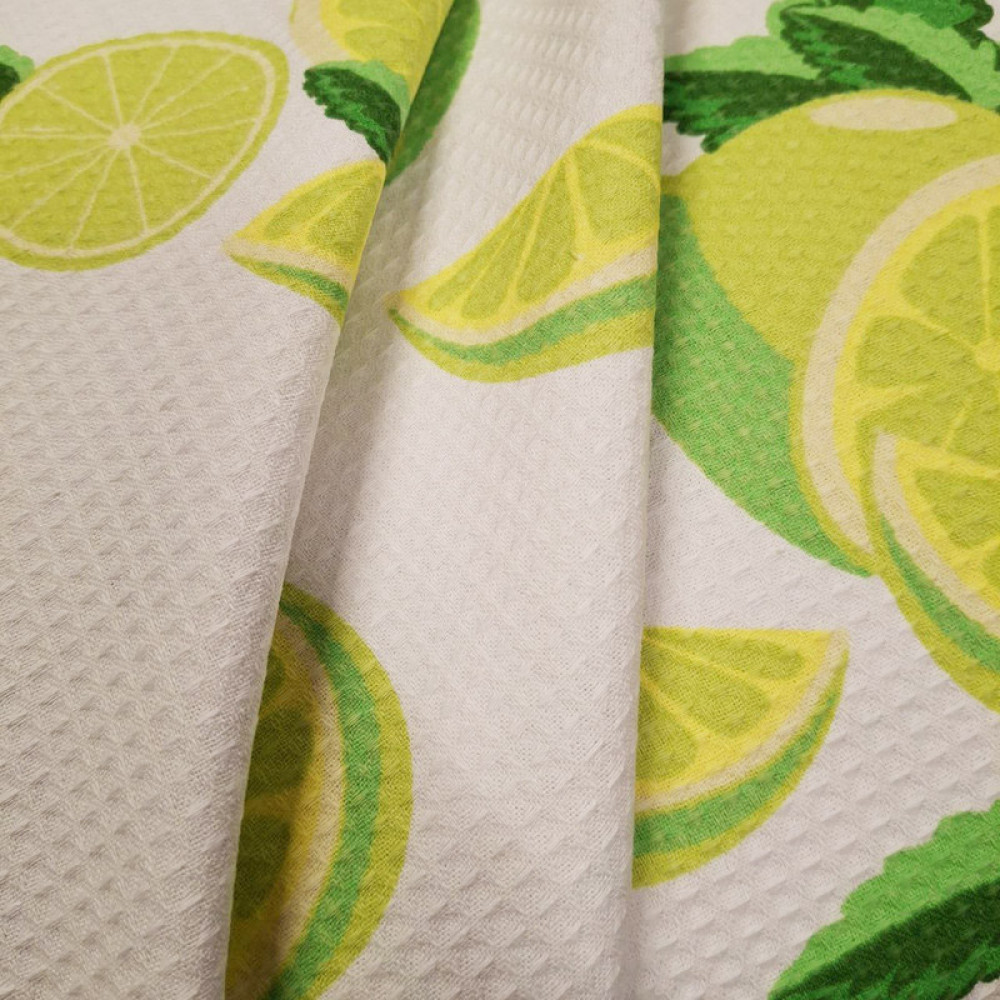 Kitchen towel SoundSleep Lime Fresh waffle 50x70 cm 240 g white (2800004961608)