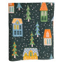 Kitchen towel SoundSleep Happy holidays waffle 45x60 cm 185 g dark green (2800004977715)