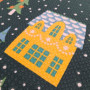 Kitchen towel SoundSleep Happy holidays waffle 45x60 cm 185 g dark green (2800004977715)