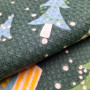Kitchen towel SoundSleep Happy holidays waffle 45x60 cm 185 g dark green (2800004977715)