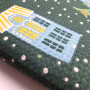 Kitchen towel SoundSleep Happy holidays waffle 45x60 cm 185 g dark green (2800004977715)