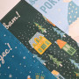 Kitchen towel SoundSleep Happy holidays waffle 45x60 cm 185 g dark green (2800004977715)