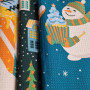 Kitchen towel SoundSleep Happy New Year waffle 45x60 cm 185 g Dark blue (2800004977722)