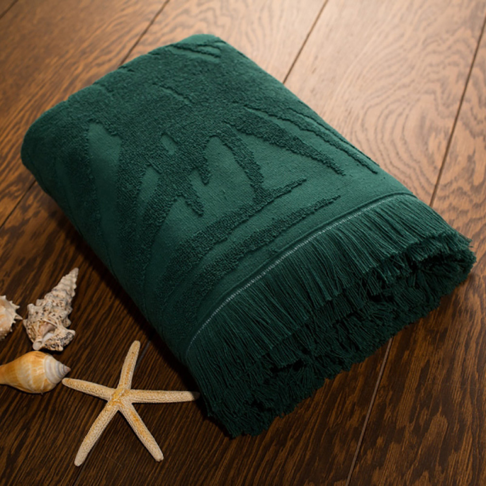 Terry beach jacquard SoundSleep Hawaii green 100х150 cm