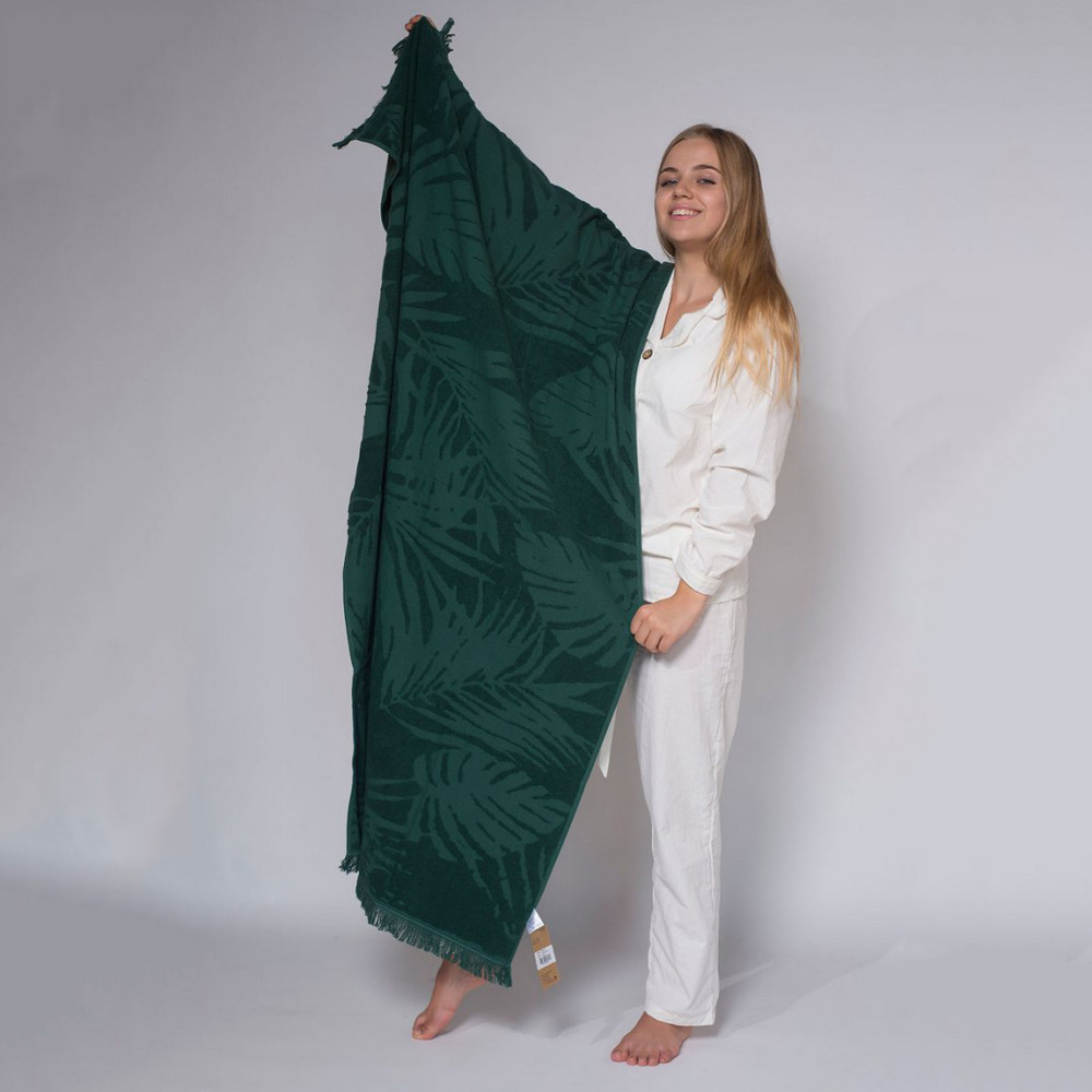 Terry beach jacquard SoundSleep Hawaii green 100х150 cm