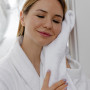 Hotel terry towel SoundSleep Crystal white 40x70 cm