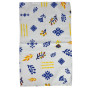 Waffle kitchen towel SoundSleep Ornament blue-white 30x50 cm
