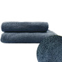Полотенце махровое с петелькой SoundSleep Delicat темно-серый 500г/м2 50х90 см