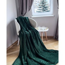 Плед Emily Manner велсофт 150х200 см 300 гм2 Dark Green (94326222)