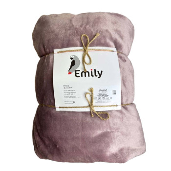 Плед Emily Comfort  велсофт 150х200 см 310гм2 пудровый (94264135)