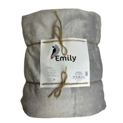 Плед Emily Comfort велсофт 150х200 см 310гм2 светло-серый (94264104)