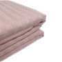 Bed linen set SoundSleep Stripe Pudra satin-stripe powdery family