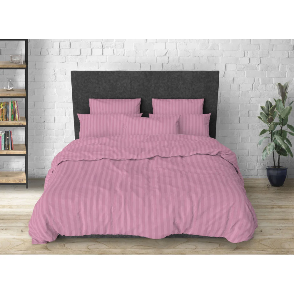 Fitted sheet SoundSleep Stripy Pink calico 90x200 cm (93949415)